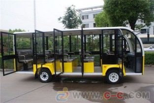 14座封閉式電動觀光車 封閉旅游觀光車