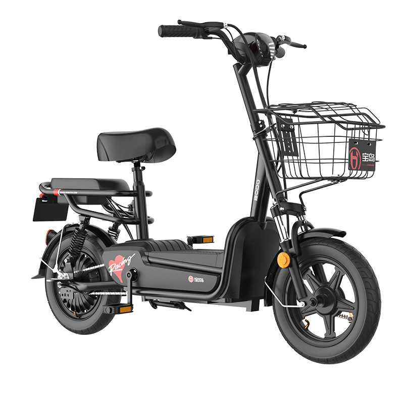 寶島電動(dòng)車 新國(guó)標(biāo)48V小型電動(dòng)自行車成人男女踏板電瓶車鋰電車